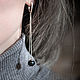 Earrings classic: ' Blueberries in sugar ', Earrings, Moscow,  Фото №1