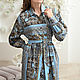 Костюм: платье-рубашка + брюки в пижамном стиле. Пижамы. HELEN SALIH  Елена Салихова. Интернет-магазин Ярмарка Мастеров.  Фото №2