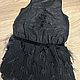 Винтаж: Платье в стиле Гэтсби с перьями черное m, Платья винтажные, Сочи,  Фото №1