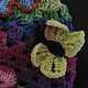BEANIE for girl 'Flower Paradise' knitted summer. Caps. Gala Devi (crochet design). My Livemaster. Фото №5