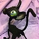 Sphynx is a bald black cat. Stuffed Toys. Lebedeva Lyudmila (knitted toys). My Livemaster. Фото №6