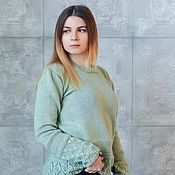 Womens sweater - spring cream