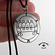 Order Medallion ' Seal of the Demon Paimon (Paimon)' (black engraving). Borowski store. Livemaster. . Pendants Фото №3