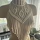 Чокер макраме молочного цвета. Чокер. Love.macrame.decor. Ярмарка Мастеров.  Фото №4