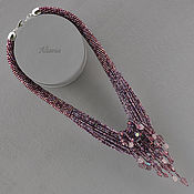 Украшения handmade. Livemaster - original item Tender is the night - a beaded necklace. Handmade.