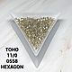 Бисер TOHO 0558 (серебро) HEXAGON 11/0 Япония , 5г. Бисер. СЧАСТЬЕ ТВОРЧЕСТВА. Интернет-магазин Ярмарка Мастеров.  Фото №2