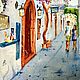 Painting city street. Painting Greece. Painting in Greek style. Pictures. Olga Ermakova art. Online shopping on My Livemaster.  Фото №2
