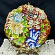 Винтаж: Интерьерная ТАРЕЛКА  КЛУАЗОНЕ  CLOISONNE  Ручная работа  Китай, Тарелки декоративные винтажные, Москва,  Фото №1