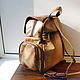 Backpack leather women's custom for Tatiana. Classic Bag. Innela- авторские кожаные сумки на заказ.. My Livemaster. Фото №5