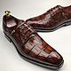 Order Men's shoes, crocodile leather, brown!. SHOES&BAGS. Livemaster. . Shoes Фото №3