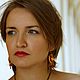 Earrings soutache Bright flame yellow Burgundy. Earrings. Natalia Luzik Jewelry&Accessories (nataluzik). My Livemaster. Фото №5