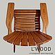 Садовое кресло Adirondack WIDE. Кресла и стулья садовые. L'WOOD. Ярмарка Мастеров.  Фото №4