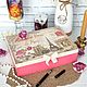Шкатулка винтажная для украшений "Письмо из старого Парижа", Шкатулки, Фролово,  Фото №1