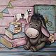 Painting Teddy Eeyore Donkey 40*50 cm. Pictures. Ermolaeva Olesya. My Livemaster. Фото №6