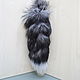 Chic colas chernoburoj zorro. De piel accesorios. Fur. Mishan (mishan). Интернет-магазин Ярмарка Мастеров.  Фото №2