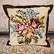 Vintage, tapestry pillow.Hand embroidery.Germany, Vintage textiles, Trier,  Фото №1