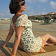 Order Openwork Beach Tunic Knitted Dress, Lace Cotton Dress. Crochet&knit by AzhurLES. Livemaster. . Tunics Фото №3