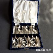 Винтаж handmade. Livemaster - original item Coffee Spoons set silvering England. Handmade.