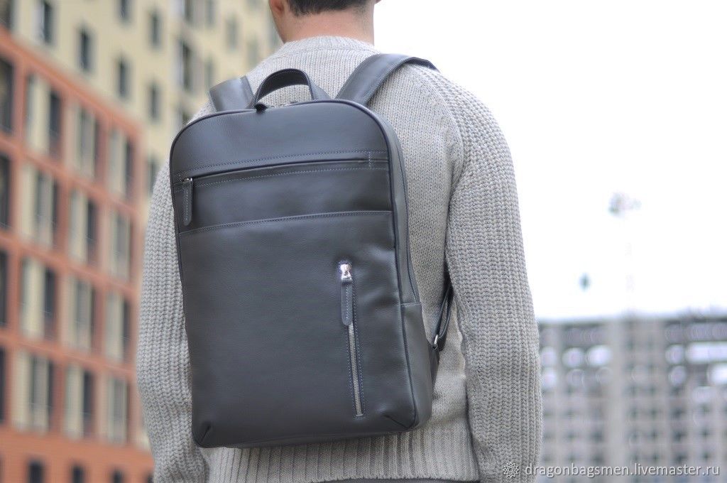 grey backpack mens