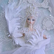 Куклы и игрушки handmade. Livemaster - original item Jointed doll: THE SWAN PRINCESS IN A SINGLE COPY. Handmade.