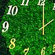 Clock made of stabilized moss. Watch. Антонина Литовкина - Озеленение (Планета Флористики). My Livemaster. Фото №6