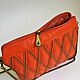 Orange clutch bag, women's bright bag, handbag for small things, 256. Classic Bag. a-vesta. My Livemaster. Фото №4
