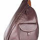 Leather backpack 'El Paso' brown ( pocket). Backpacks. Russian leather Guild. Online shopping on My Livemaster.  Фото №2