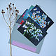 Order 'Flowers'set of postcards,7pcs. love lyrics of Russian poets. StudioMoments. Livemaster. . Cards Фото №3