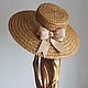 Соломенная шляпа "Grâce". Шляпы. 'Ariadne's thread' (ariadna_hats). Ярмарка Мастеров.  Фото №4