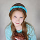 Headband Turquoise mood, Flower crown, hair Accessories, flower for ha, Headband, Vitebsk,  Фото №1