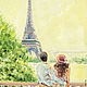 Oil painting on canvas. Love in Paris, Pictures, Moscow,  Фото №1