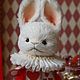 Тедди кролик Алиса в стране чудес. Тедди Зверята. Teddy Galina. Ярмарка Мастеров.  Фото №4