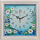 Embroidered wall clock Daisies Fantasy. Watch. jema_flowers (Svetik7tsvetik). Online shopping on My Livemaster.  Фото №2