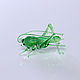 Micro glass figurine grasshopper Anton. Figurines. In Glass. Online shopping on My Livemaster.  Фото №2