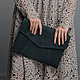 Bag 'Geometry' sea green. Clutches. alekseevaksenia. Online shopping on My Livemaster.  Фото №2