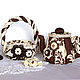 Textile teapot - box milk chocolate. Candy bowl, gift. Box. Elena Gavrilova. My Livemaster. Фото №6