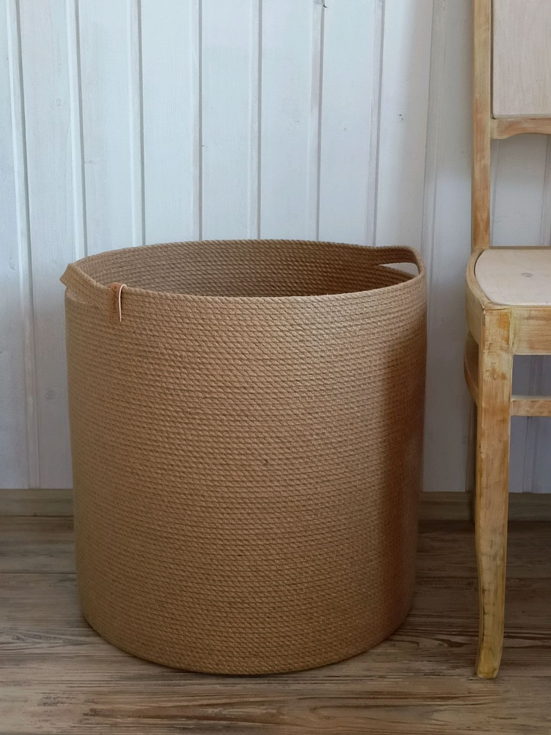 Корзина из джута, большая корзина, корзина для белья – заказать на ...