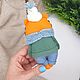 Тигр из фетра. Елочные игрушки. Felt Family. Подарки из фетра.. Ярмарка Мастеров.  Фото №6