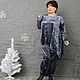 Tunic with an asymmetrical hem ,long sleeves velvet grey Art. 2918. Tunics. MilaMi. Online shopping on My Livemaster.  Фото №2