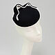 Pill hat 'Wave' two-color. Color black/white. Hats1. Exclusive HATS. LANA ANISIMOVA.. My Livemaster. Фото №4