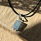 Aquamarine pendant (burrill) 'Drop'. Pendants. kvk1. My Livemaster. Фото №4
