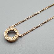 Украшения handmade. Livemaster - original item Gold necklace with diamonds. Handmade.