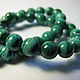 Natural malachite beads, African. Zaire, 6 mm light. Beads1. Elena (luxury-fittings). Online shopping on My Livemaster.  Фото №2