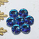 Order Premium rhinestones 14 mm Blue - blue in a frame. agraf. Livemaster. . Rhinestones Фото №3
