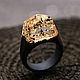Ring made of wood and epoxy resin 'Golden mountains'. Rings. greenwood44. My Livemaster. Фото №4