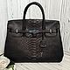 Сумка Шамбери из кожи питона 35 см. Классическая сумка. EXOTIQUE LUXURY PYTHON. Интернет-магазин Ярмарка Мастеров.  Фото №2