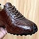 Sneakers made of genuine crocodile leather, in dark brown color. Sneakers. SHOES&BAGS. My Livemaster. Фото №6