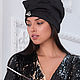 Order Turban hat hijab of black viscose with crystals. TURBAN SVS. Livemaster. . Turban Фото №3