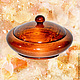 Wooden pot-barrel, salt shaker with lid made of Siberian Cedar. K10, Candy Dishes, Novokuznetsk,  Фото №1