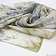 Silk scarf 'color Spray - silver beige' batik. Shawls1. studiya. My Livemaster. Фото №6